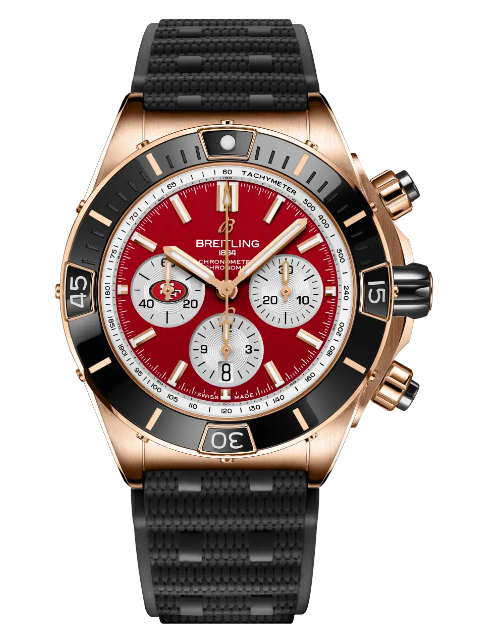 Review Breitling Super Chronomat B01 Chronograph 44 NFL San Francisco 49ers Replica watch RB01366A1K1S1